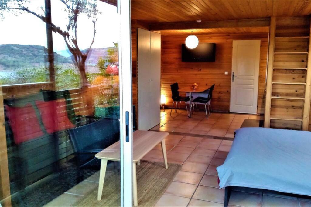 Studio 32M2 - Dans Propriete Avec Vue Imprenable Sur Le Lac Du Salagou Liausson Eksteriør billede